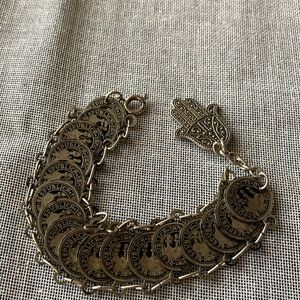Vintage Republiclic San Marino coin bracelet